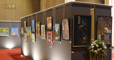 Activit team supporting activities at Al Hamra Art Gallery