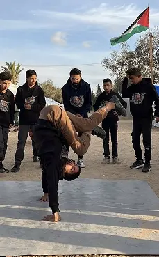 Activit team in Gaza participating in fun activities