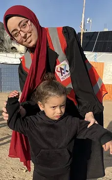 Activit team members in Gaza working together on community health initiatives